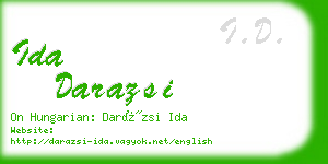 ida darazsi business card